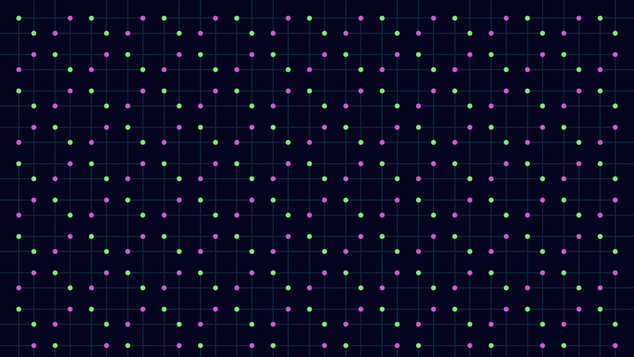 신비로운 격자 패턴의 다채로운 점들