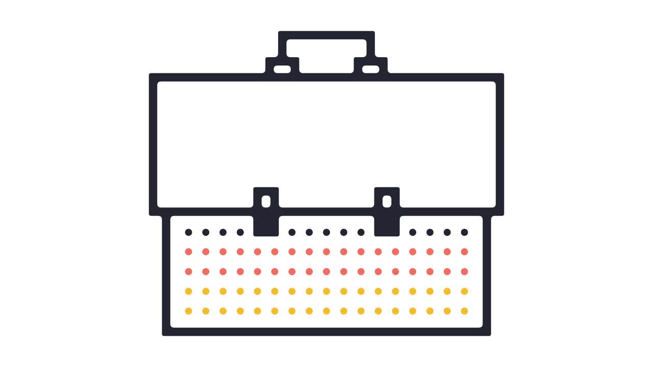 포트폴리오 라인 아이콘 애니메이션