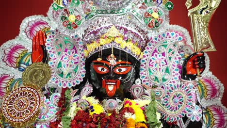 Diwali-is-one-of-the-biggest-festival-in-India,-Kali,-one-of-the-deities-of-Hindus,-is-worshiped-in-this-festival