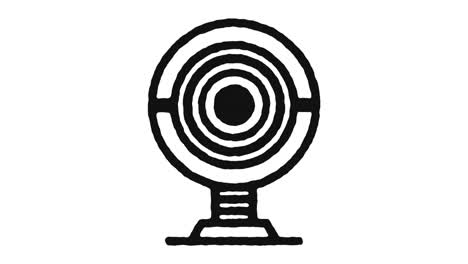 webcam icon animation footage & alpha channel