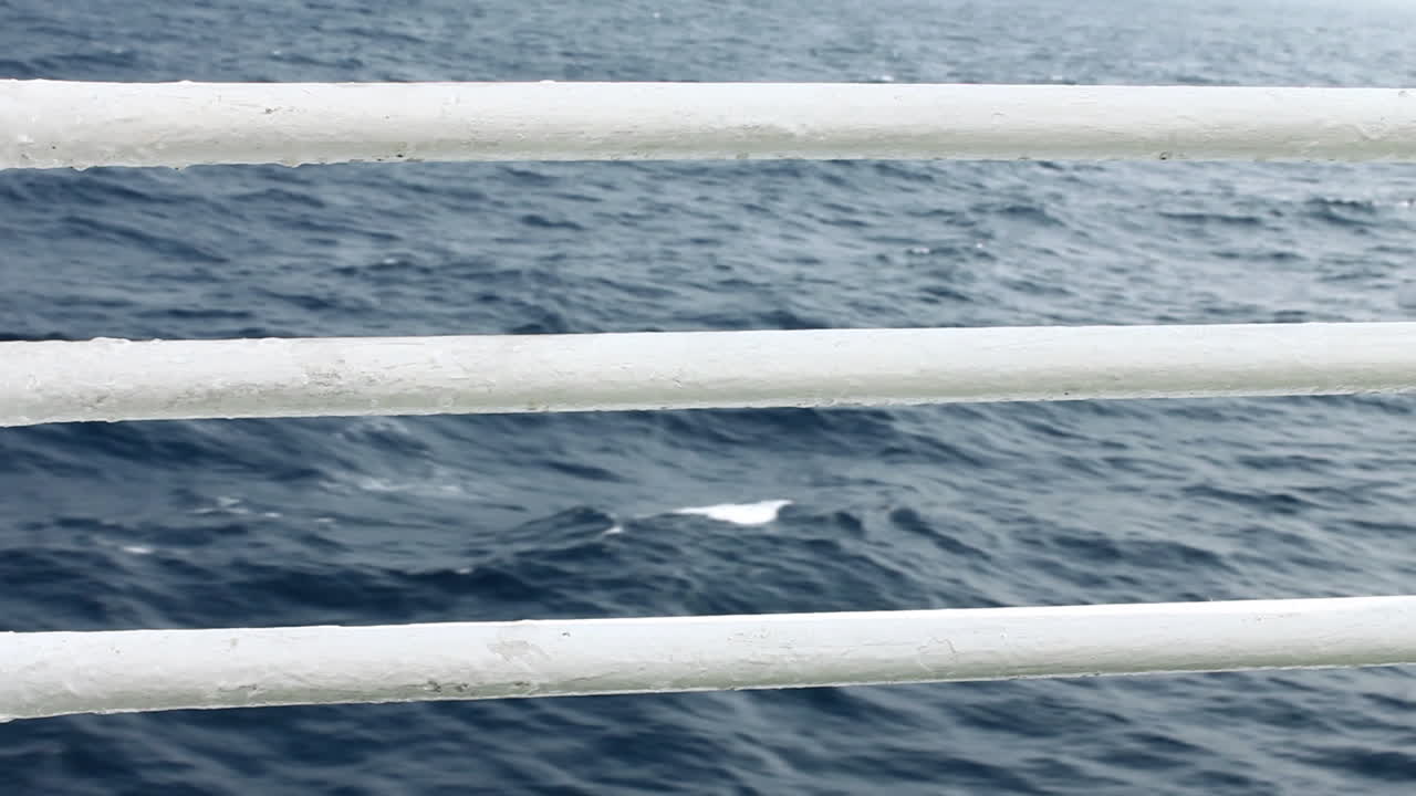 Close shot of the Andaman Sea on the ferry from Kolkatato Port Blair