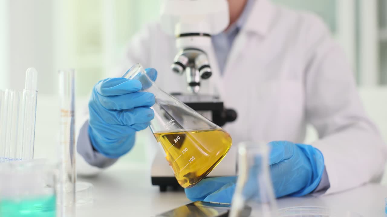 científico que lleva a cabo un experimento en un laboratorio