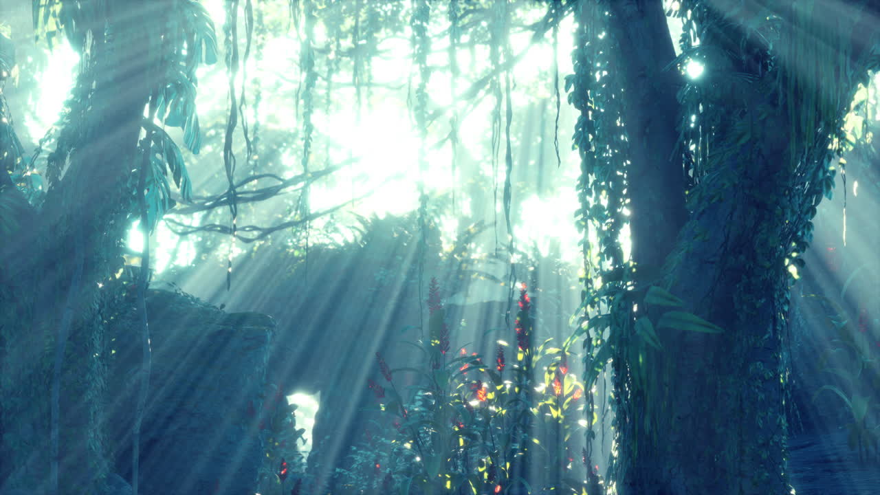 어 ⁇  속의 깊은 열대 정글