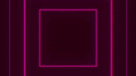 glowing black and purple frame with neon lighting