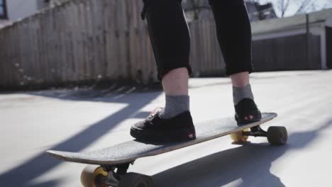 A-longboarder-riding-along-the-road