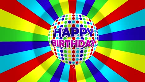 fondo de movimiento colorido feliz cumpleaños