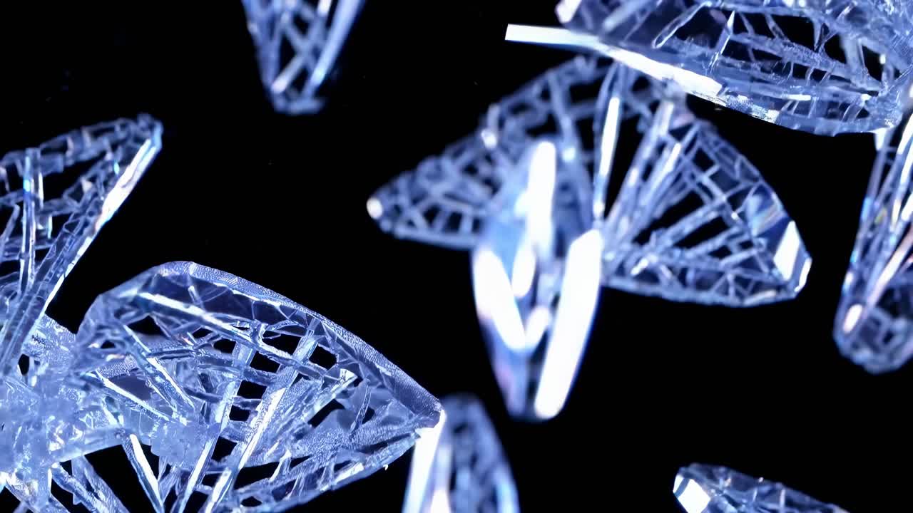 움직이는 깨진 결정