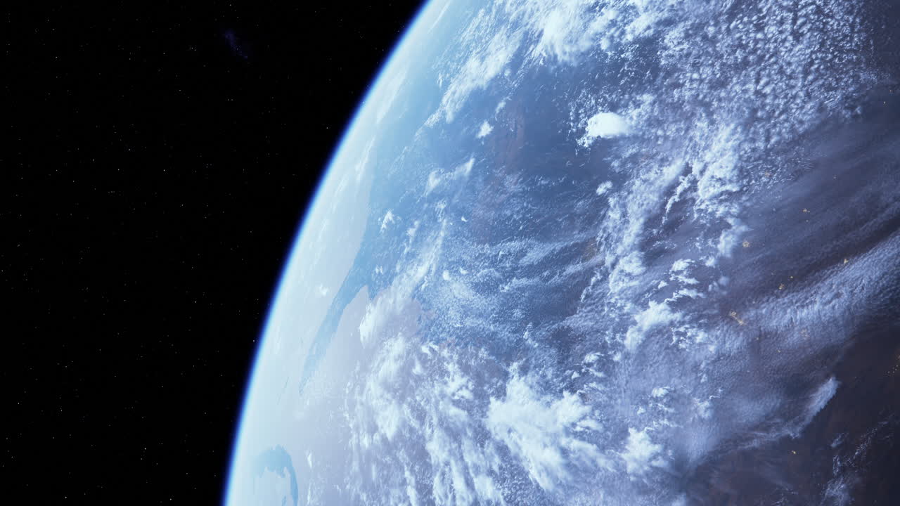 Satellite view of earth from space