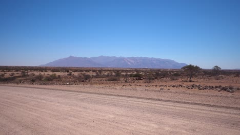 Wide-of-Dry,-African-Landscape-during-Hot-Weather