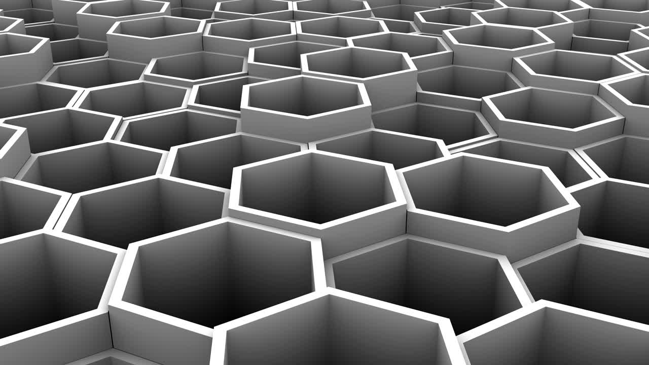 el fondo de los hexágonos