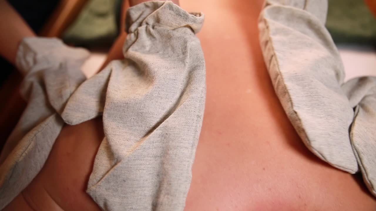 등 마사지 세션