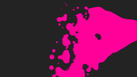 animation motion abstract red liquid spots black splash background 1