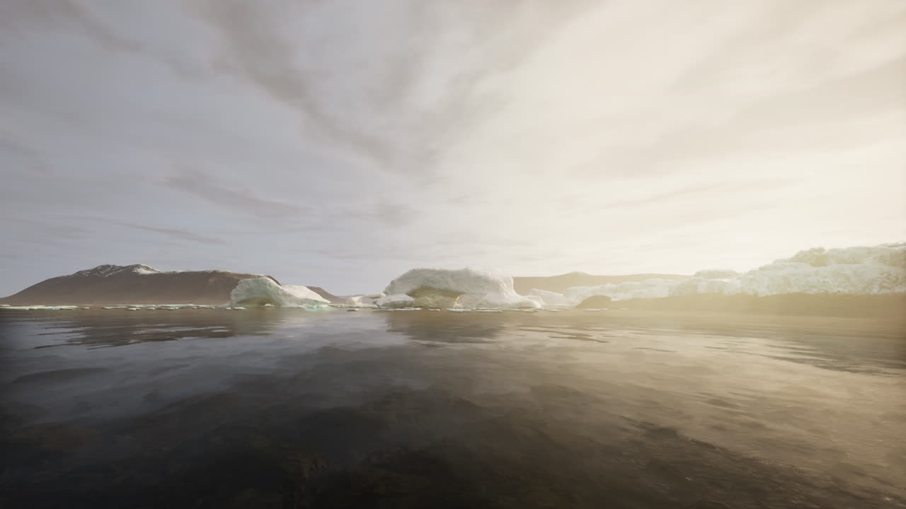 Icy Arctic Landscape