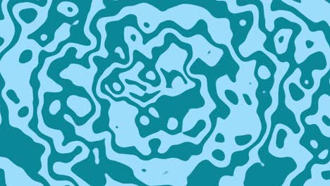 abstracte psychedelische turquoise wervelingen - dynamische aquamarine beweging: hypnotiserende en hypnotische vloeibare achtergrond met gedurfde kleuren