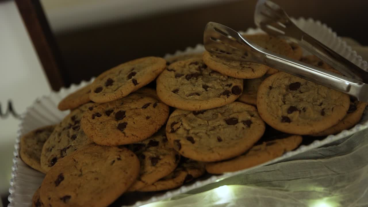 Chocolate Chip Cookies, Wedding Reception Candy Bar Food