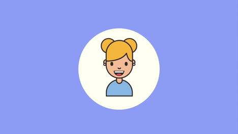 trabajo de la red de personajes de personas