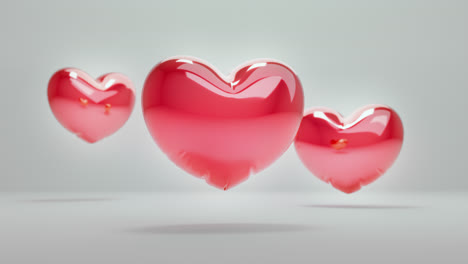 red balloon hearts