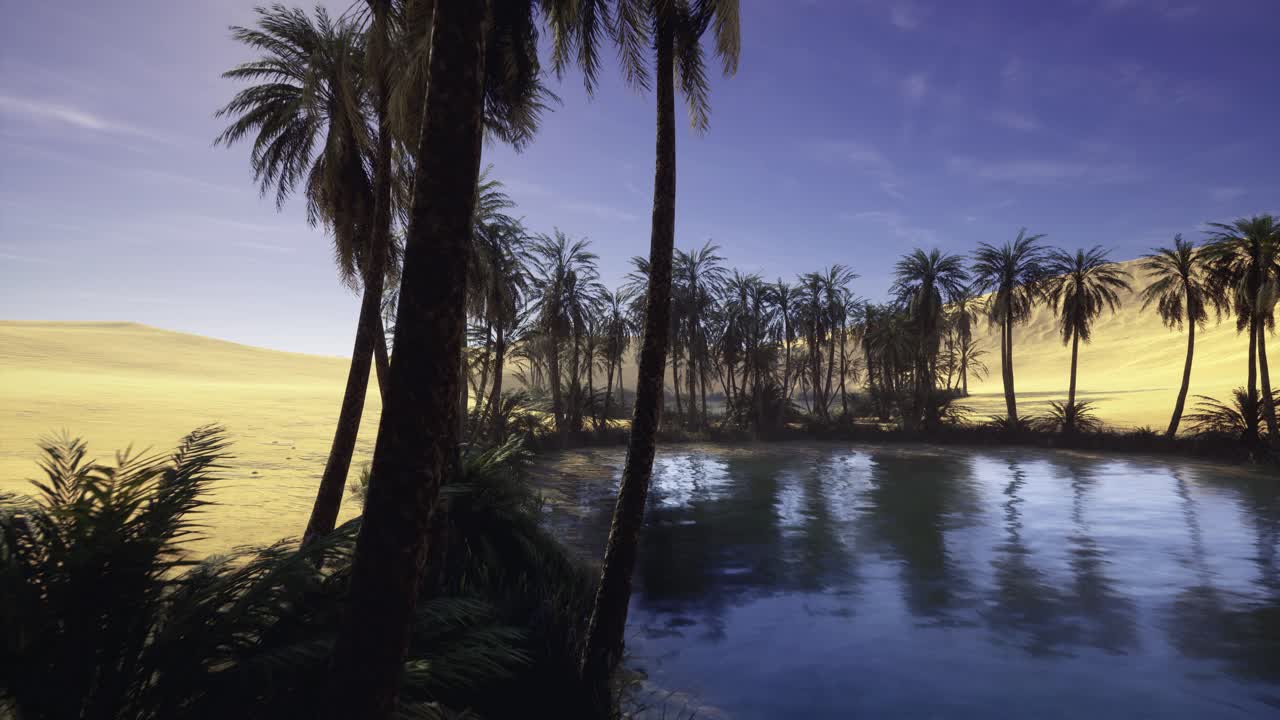 Quiet coastal haven with mirrorlike water and gentle ripples