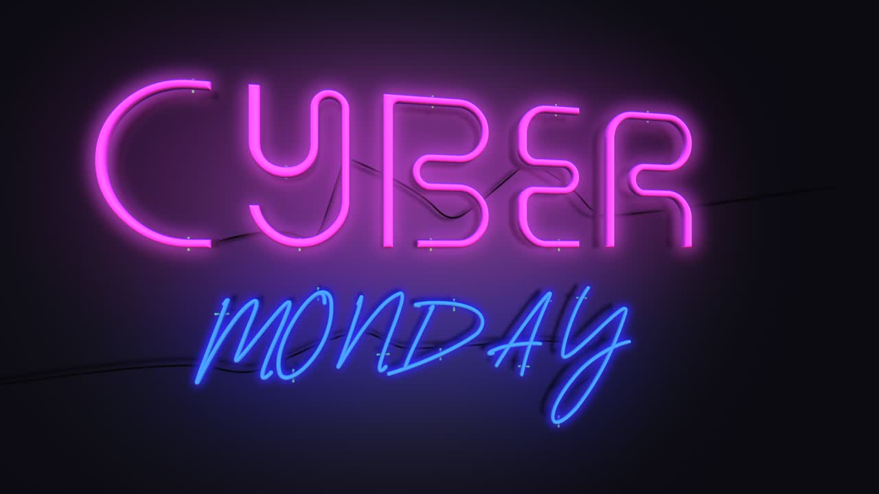 el lunes de neón cibernético