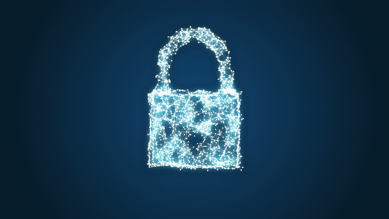video conceptual de la seguridad de datos de computación en la nube