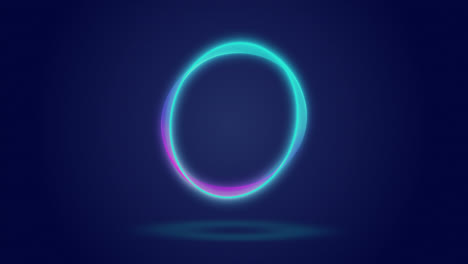 animación del círculo de procesamiento sobre el fondo marino