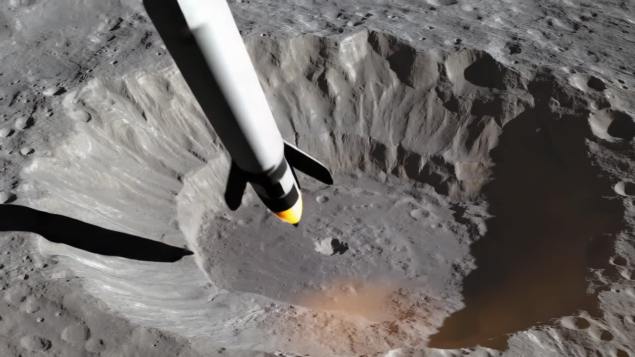 Rocket Landing on the Moon