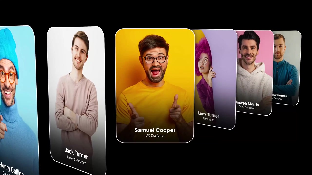 Creative Carousel Sliders Pack After Effects Template for Interactive Presentations Social Media Promotional Content