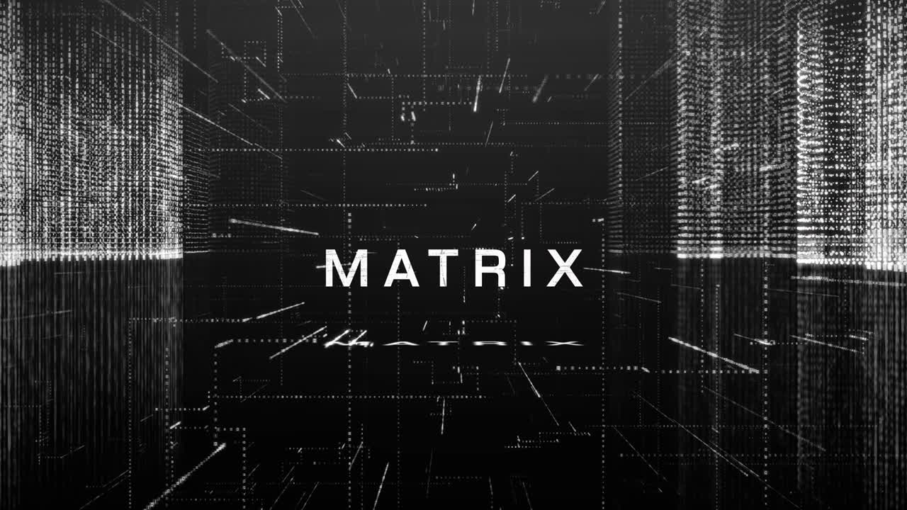 el fondo de la ciudad cibernética del metaverso de la matriz digital abstracta.