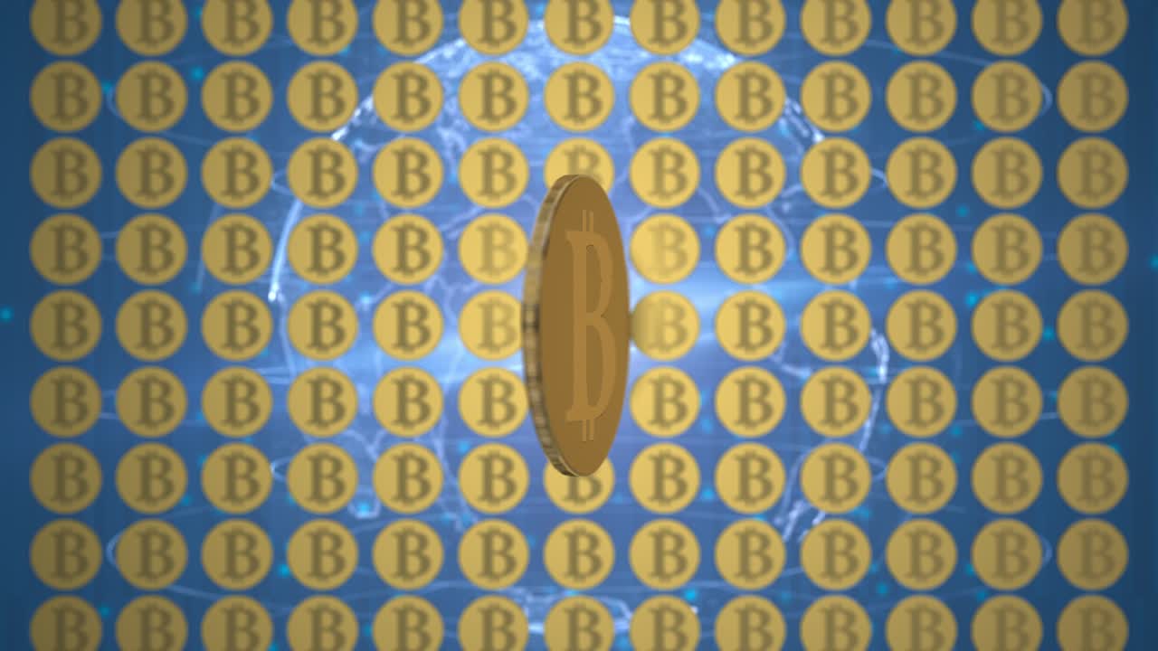 Cryptocurrency golden bitcoin coin