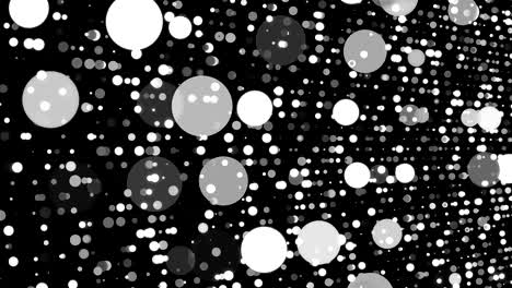 digital world data space dots - modern abstraction, computer generated background, 3d render