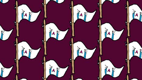 niños dibujando arte pop fondo sin costuras con el tema de la bandera blanca