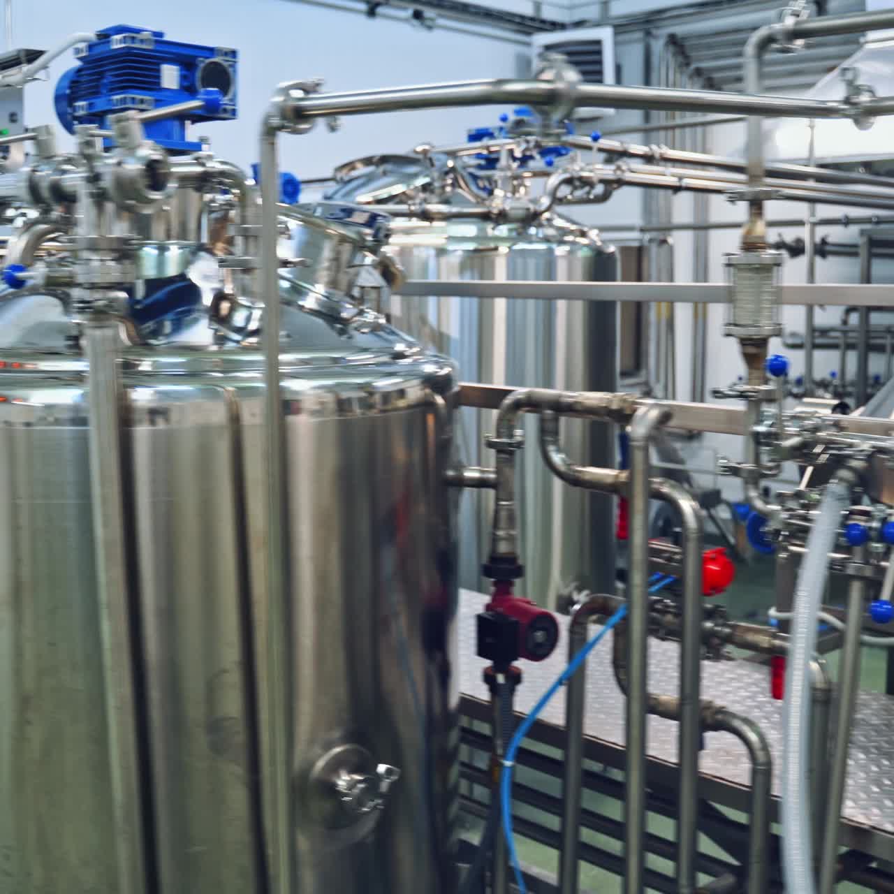 Equipment at dairy plant