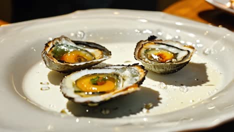 oysters on a plate