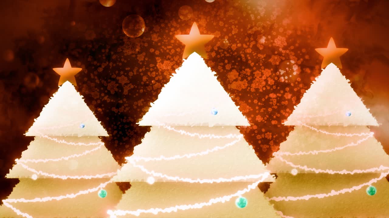 빨간색 과 금색 의 장식 을 가진 크리스마스 트리