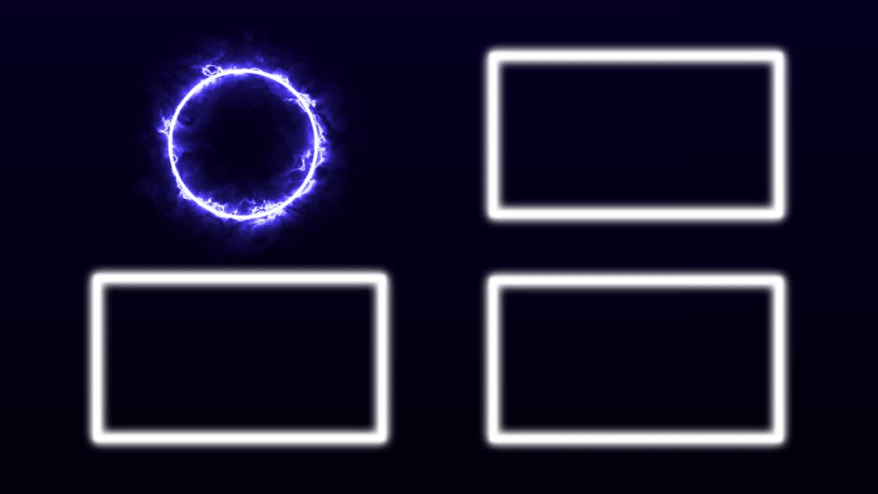 컬러 플레임 엔드 카드 엔딩 스크린 모션 그래픽