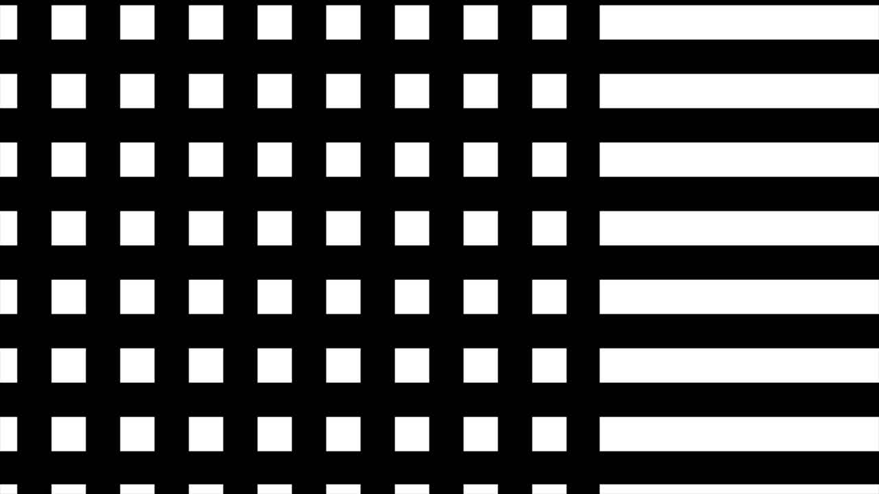 Black and white grid pattern with stripes