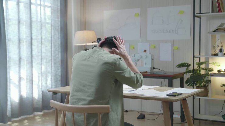 Stressed Designer Taking a Break