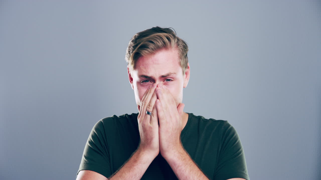 It's been a stressful day for him