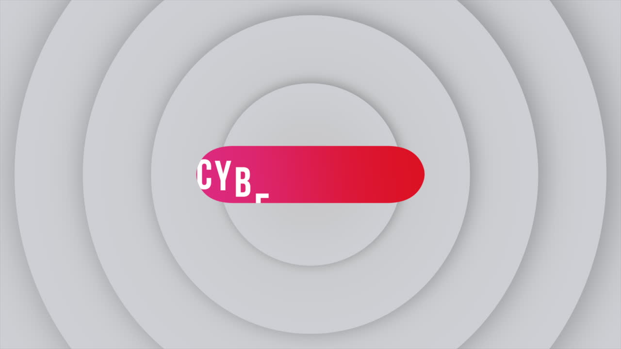 texto moderno de lunes cibernético con patrón de círculos en gradiente blanco