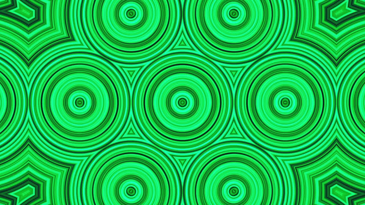 colores patrones de secuencia de caleidoscopio. hermoso ornamento brillante. bucle sin costuras