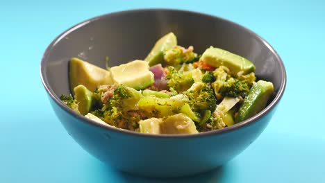 healthy broccoli and avocado salad