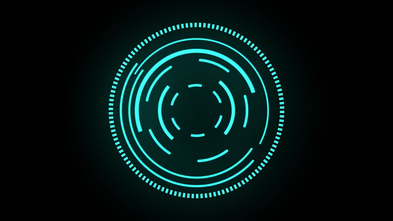 Futuristic frame hud target with computer data screen tech title futuristic and technology concept