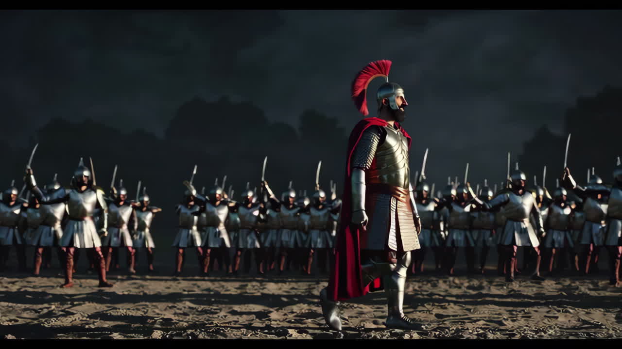 Roman General Leading His Legion