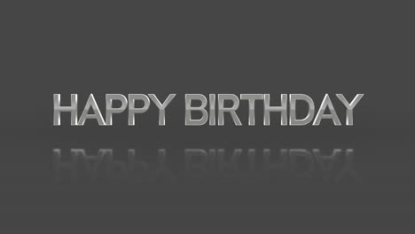 estilo de elegancia feliz cumpleaños texto en gradiente negro