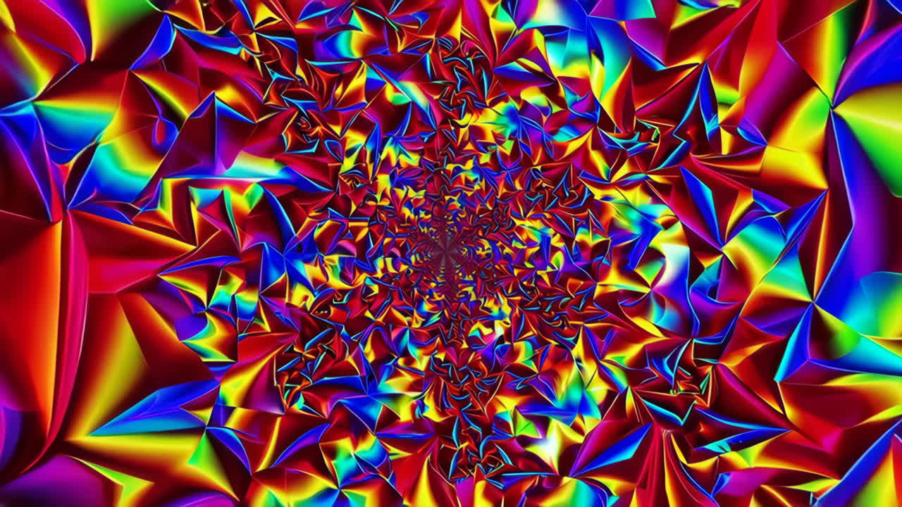 Abstract Psychedelic Tunnel Art