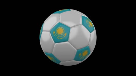 soccer ball with flag kazakhstan, alpha loop