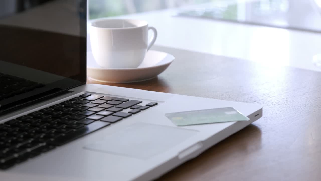 Close up of laptop
