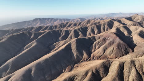 Amazing-Mountain-Landscape-with-clean-shape-of-volcanic-brown-and-sand-origin