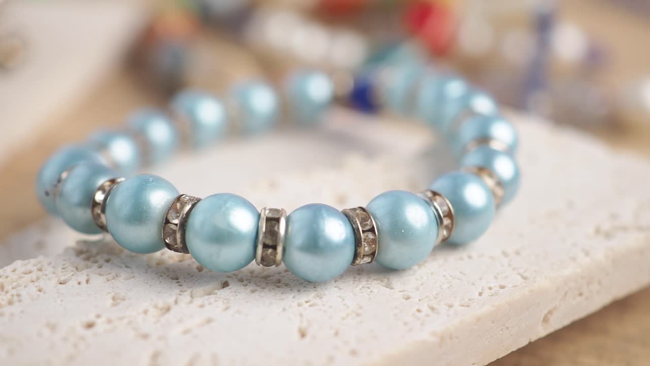 Blue Pearl Bracelet