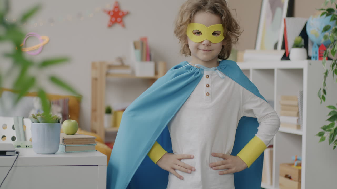 Child Dressed as Superhero